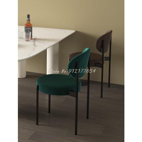 Net red modern minimalist dining table and chair makeup dressing table chair backrest home study study desk chair computer chair
