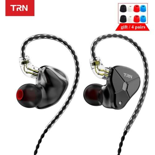 TRN BA5 5BA HIFI Earphone 10 Unit Balanced armature In Ear Earphones Metal Monitor Headset Noise Earbud Earphone VX V80 ZSX V90