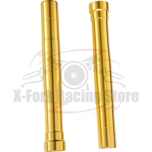 Front Outer Fork Tubes Pipes Bars Gold Pair For HONDA RVF400 NC35 1994-1996 1995 51410-MR8-902 420mm