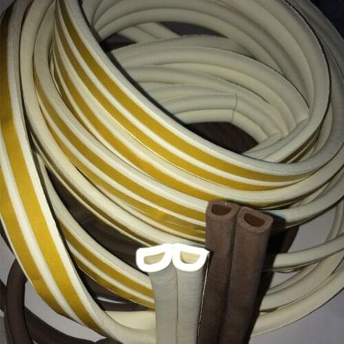 3m d type door window epdm rubber foam self adhesive sealing strip weatherstrip