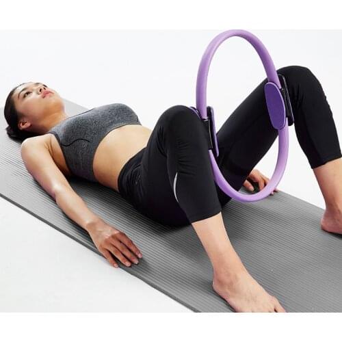 Yoga circle yoga wheel pilates ring crossfit rings dharma wheel black roller fitness and Body Building Yoga ring 40cm