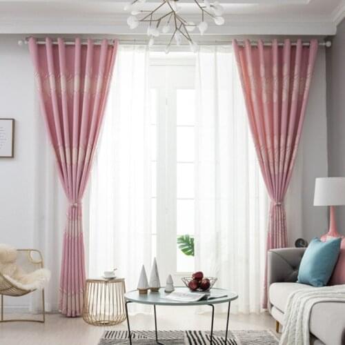 300cm Height High Shading Blackout Curtains for Living Room Window Curtains Modern Bedroom Kitchen Cortains Pink Home Drapes