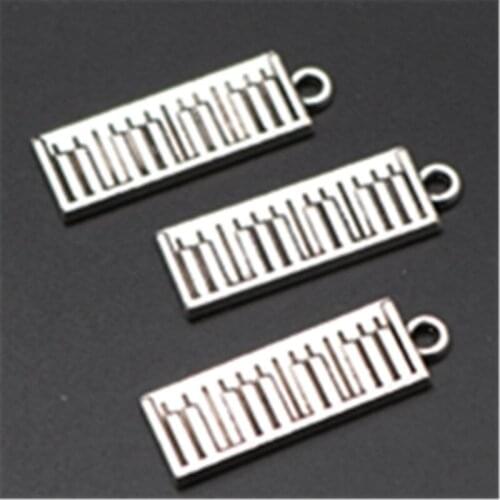 10pcs Antique Silver Color electronic organ charm alloy pendants for bracelets earrings DIY fashion jewelry findings A628
