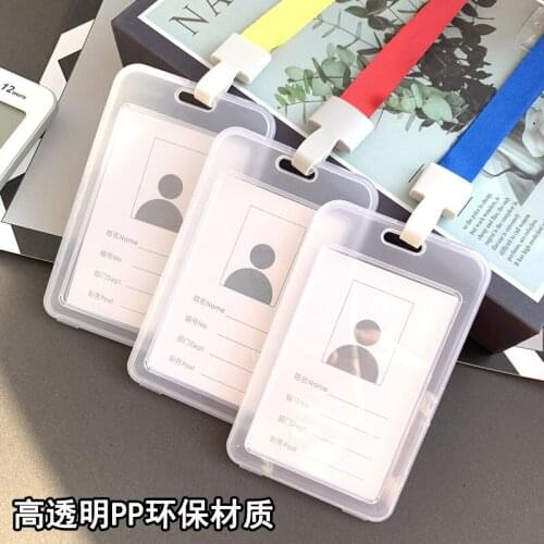 Transparent universal plastic work card name card sheath student card credit card id card shell Card holder Wholesale price