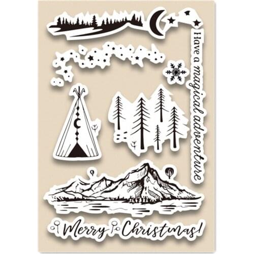 20Pcs11*16CM Valley Transparent Clear Stamp Silicone Stamp/Seal DIY Scrapbooking/Photo Album Stamp Sheets Bulk Deals