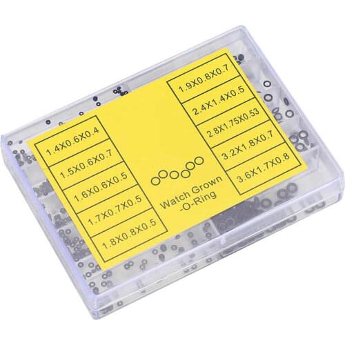 Professional 500PCS Watch Waterproof Crown O-Ring Washer Wristwatch Repairing