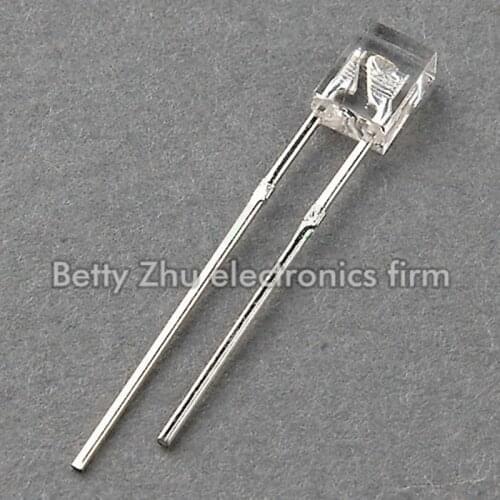 5000PCS/LOT LED light-emitting diode quads 2 * 3 * 4mm transparent shell white light water clear