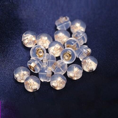 DIY accessories wholesale 10PCS White/yellow/rose 18K gold Pearl earrings ear plugs handmade jewelry components wholesale