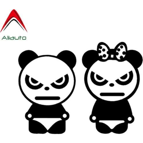 Aliauto Angry Bear Panda Car Sticker Cartoon Waterproof Reflective Animal Decal Automobile Accessories Decoration PVC,13cm*10cm