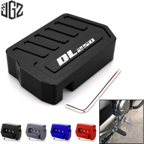 Motorcycle CNC Aluminum Brake Pedal Cover Footrest Foot Pegs Enlarge Plate for Suzuki DL250 2013 - 2015 2016 2017 2018 2019 2020