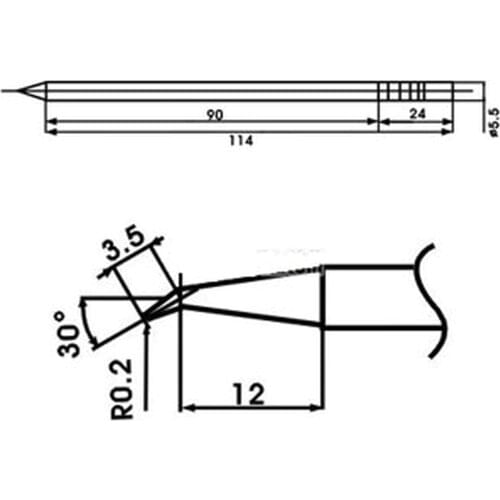 AOYUE LF-02J soldering iron tip with included resistance
