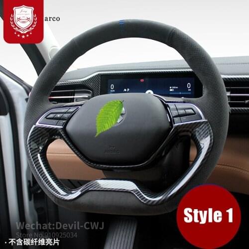 For NIO ES8 ES6 EC6 steering wheel cover Alcantara Premium leather Auto Hand stitch Grip Cover wear-resistant car accessories