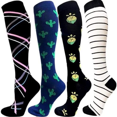 Compression Stockings Running Cycling Hiking Climbing Football Socks Anti-swelling Stretch Outdoor Sports Compression Socks