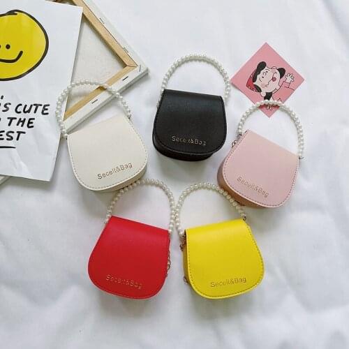 Little Girls Purses and Handbags Cute Kids Small Coin Pouch Party Pearl Tote Baby Girl Clutch Bag