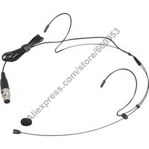 MICWL AK49 Black Headset Headworn Omnidirectional Mic Microphone For AKG Samson Gemini Wireless Body-Pack Transmitter Free Ship