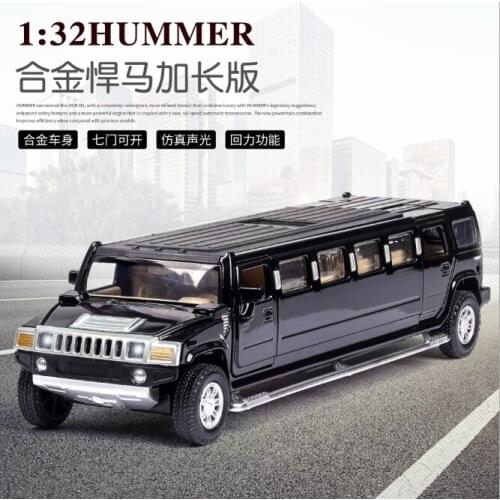 Simulation 1: 32 long car 53135 childrens toy alloy car model ornament with sound and light for childrens birthday gift