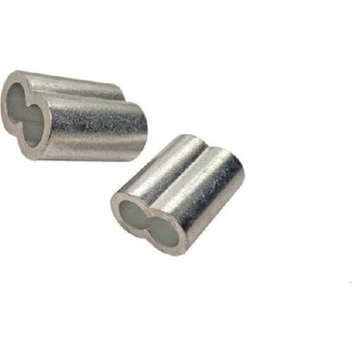 M1--M12 aluminum casing wire rope ferrule cable ties Crimp Stell Wire rope chuck jacket