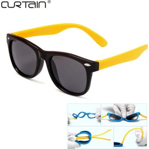 Fashion rubber frame New Children TAC Polarized Sunglasses Cute Kids Designer Shades For Girls Boys Goggle Baby Glasses Oculos