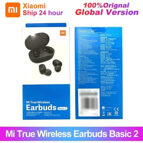 Global version Xiaomi Redmi Airdots 2 TWS Tru Wireless Bluetooth 5.0 Earphones Wireless Earphones Basic Automatic Link TWSEJ061L