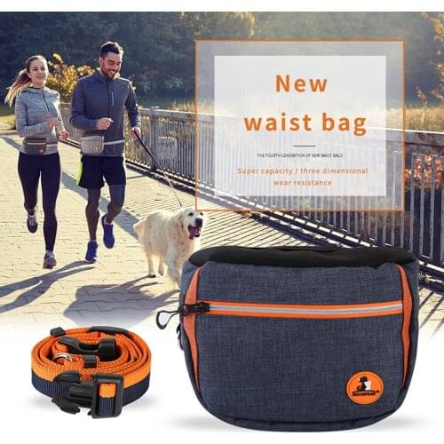 Pet Dog Snack Bag Portable Outdoor Training Cat Dog Food Bag Large Capacity Puppy Snack Waist Bag Dog Accessories Pet Supplies