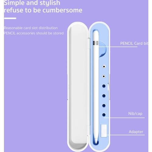 Portable Apple Pencil Storage Box For Apple Pencil 1nd Gen Case Apple Pencil Accessories For Apple Pencil 2nd Case plastic Cover
