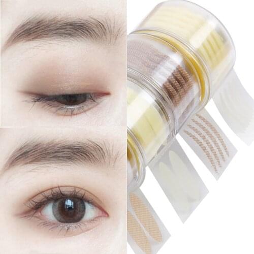 Self Adhesive Double Eyelid Tape Invisible Long Lasting Waterproof Eyelid Tape Beige Transparent Makeup Stickers Beauty Tools