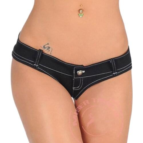 Plus Size Sexy Vintage Jeans Hot Shorts Jeans Booty Shorts Micro Mini Bikini Denim Shorts Low Rise Culb Dance Wear For Women 52