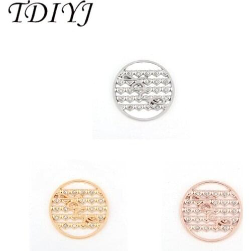 TDIYJ 33mm Alloy New Love Coin with Crystal Hearts Coin Disc for Frame for Holidays Day Gifts 1pcs/lot