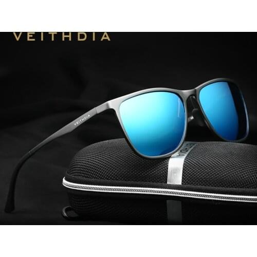 VEITHDIA Fashion Vintage Original Brand Designer Sunglasses Men/Women Male Square Sun Glasses gafas oculos de sol masculino 6623