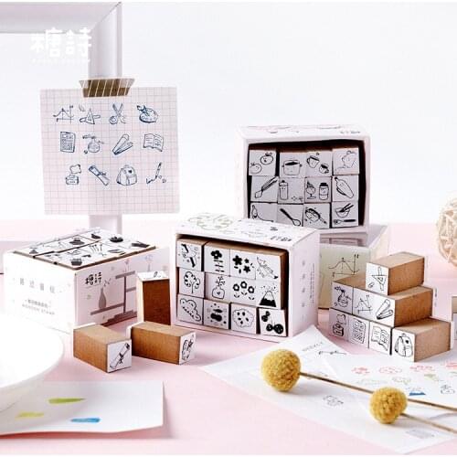 Vintage Journey story Travel Cute Decoration stamp wooden rubber stamps for scrapbooking stationery DIY craft standard seal