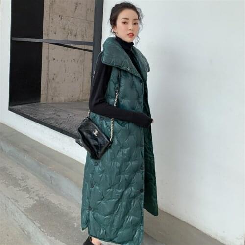 New Autumn Winter Women Cotton Vest Duck Down Soft Warm Sleeveless Waistcoat Plus Size Female Outwear Hot Brand Vest Coat