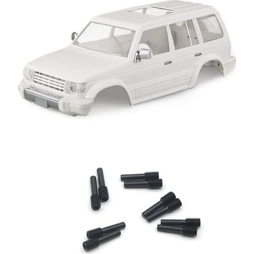 1 Set Steel Hex Adapter Universal Joint Screw Pin M4 & 1 Pcs Car Shell Body Kit 313mm Wheelbase