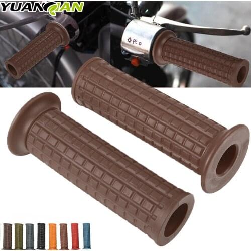 1 Pair 7/8" 22mm Rubber Antiskid Hand Grips Motorcycle Handlebar Hand Grips Bar End Motocicleta Accessories Universal 2019 New