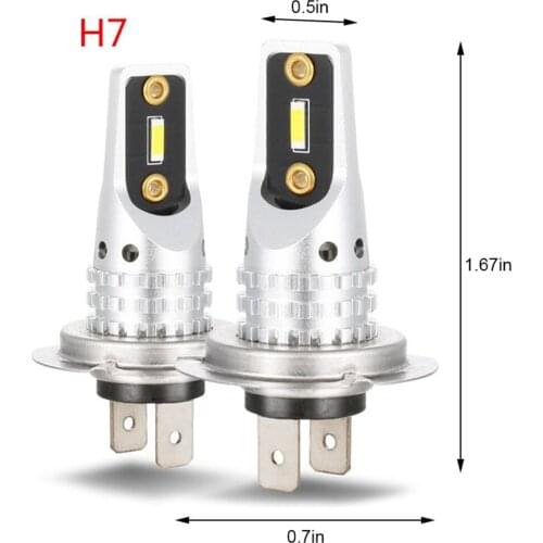 1 Pair Car LED Headlights 50W Driving Fog LED Lights Lamps Bulbs 6500K for Car Truck SUV H4/H7/H11/9005/9006/H16(EU