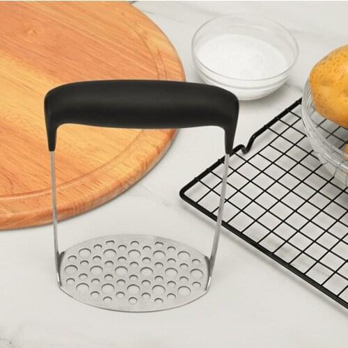 Stainless Steel Potatoes Mud Pressure Mud Machine Potato Masher Ricer Fruit Vegetable Tools Kitchen Gadgets Accessories