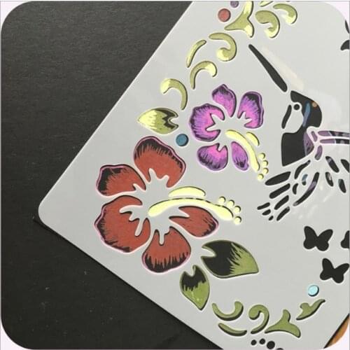 17.8X26cm Stencils for Painting DIY Wall Craft Drawing Scrapbook Wall Wood Floor Tiles Fabric Art Template Stamping Embossing