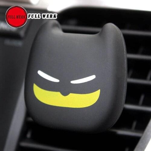 2pcs/Pack Car AC Air Vent Clip Air Freshener Solid Perfume Cartoon Design Car Perfume Clip Vent Clip Interior Accessories