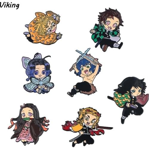 20pcs/lot G1800 Anime Metal Pin Backpack Badge Hat Pin Women Men lapel Pins Collar Brooch Gift