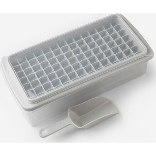 98 Grid Small Ice Cube Mould Box With Lid & Scoop Popsicle Molds Maker Tray Ice Cream DIY Tool Bar Kitchen Accessories