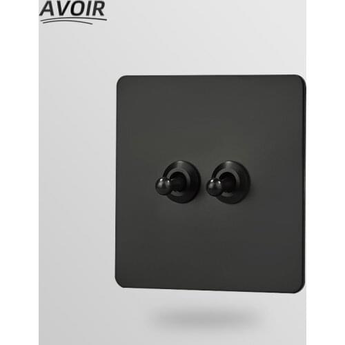 Avoir Light Switch Electrical Sockets With USB Plugs Wall Toggle Switches Stainless Steel Panel EU FR Socket With Usb For Home