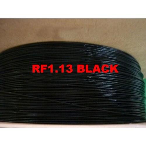 Free shipping 10m RG1.13 Coaxial Cable WIFI antenna extension cable OD 1.13mm 50ohm RF1.13 black grey