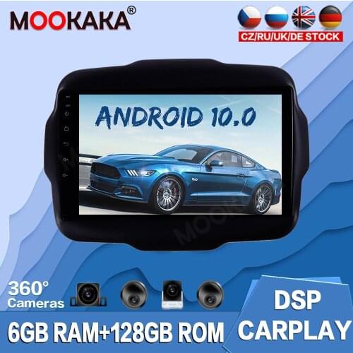 For Jeep Renegade 2014-2018 Android 10.0 128G Car Multimedia Player Radio GPS Navigation Auto Stereo Recorder Head Unit Audio