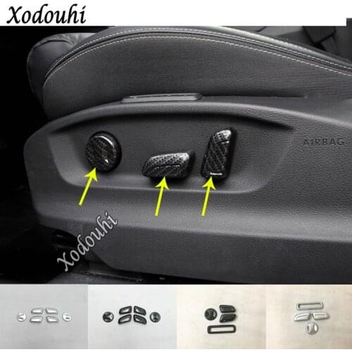 For Skoda Kodiaq 2017 2018 2019 2020 2021 Car Styling Detector Seat Adjustment Knob Button Switch Trim Accessories Parts