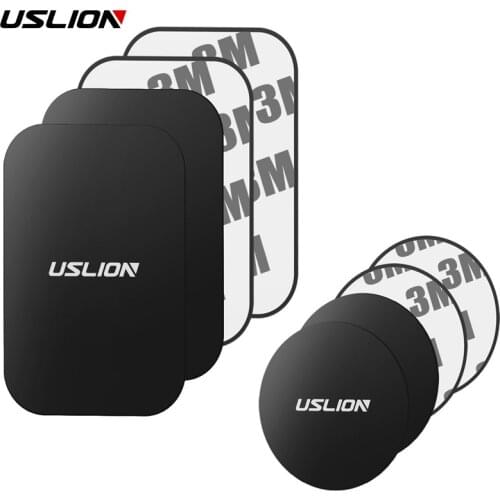USLION Metal Plate Disk For Magnet Car Phone Holder Iron Sheet Sticker For Magnetic Mobile Stand Mount Automobile Adsorption New
