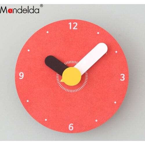 Mandelda Reliable Fine Finish Wall Clock uk Patterned Shabby Chic Waterproof Red Commercial Wall Clock Easy to Hang