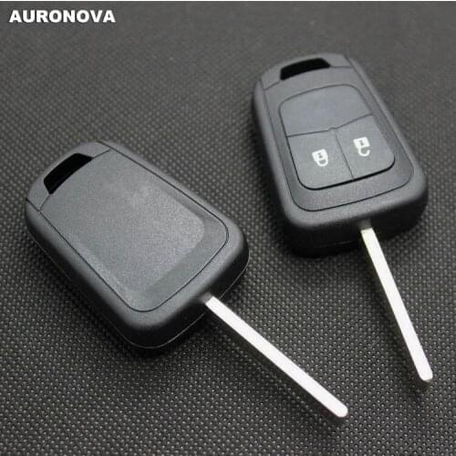 AURONOVA New Replace Original Key Shell for Chevrolet Aveo 2 Buttons Remote Car Key Case