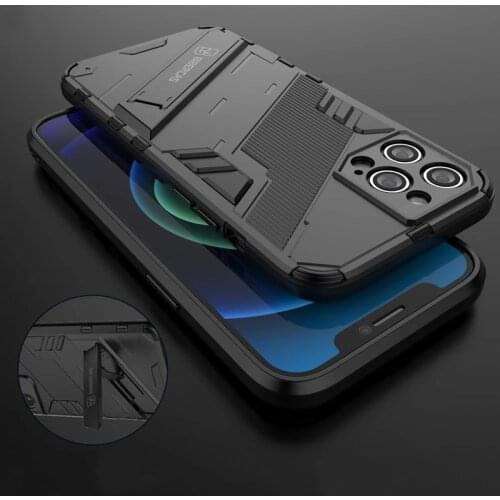 Shockproof Case For iPhone 12 Mini 11 Pro Max 6 6S 7 8 Plus X XS Max XR SE 2020 Armor Bracket Rugged Anti-Fall Protection Cover