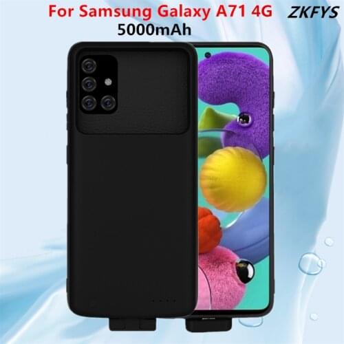 Shockproof Battery Charger Cases For Samsung Galaxy A71 4G Power Bank Case 5000mAh External Charging Battery Powerbank Cover