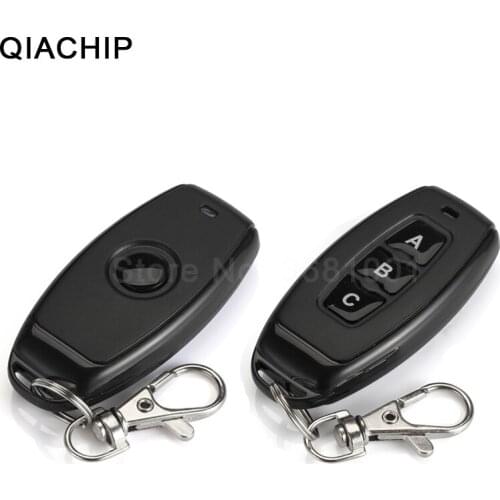QIACHIP Wireless 433 Mhz 1 3 CH RF Remote Control Switch Learning 1527 Code Button 433MHz Transmitter For Light Switch Car Key