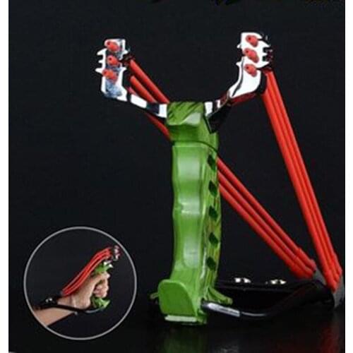 Рогатка Powerful Alloy Steel Strong Magnetic Wrist Support Slingshot With Round Rubber Band Outdoor Competitive Catapult Tools